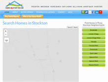 Tablet Screenshot of homes-in-stockton.com
